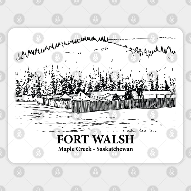 Fort Walsh - Maple Creek SK Magnet by Lakeric